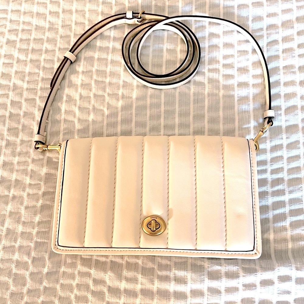Beautiful Brand New Coach Haden Foldover Crossbody with Quilting